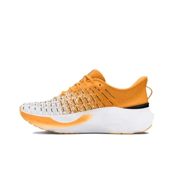 Under Armour Cushioning Slip Resistant And Abrasion Resistant Low Top Casual Running Shoes Women's Orange White