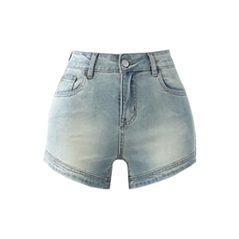 Concubine Zhu Denim Shorts Women's Black-9