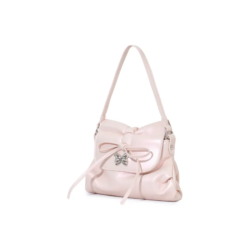 OTA PU Small Square Bag Handbag, Shoulder Bag Regular Women's White/Pink-1