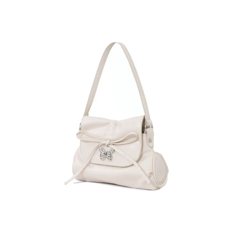 OTA PU Small Square Bag Handbag, Shoulder Bag Regular Women's White/Pink-7