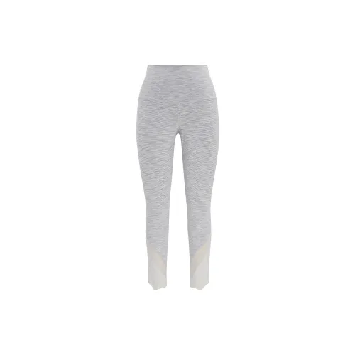 Lululemon Wunder Under Sports Pants Women's Gray White Airflow