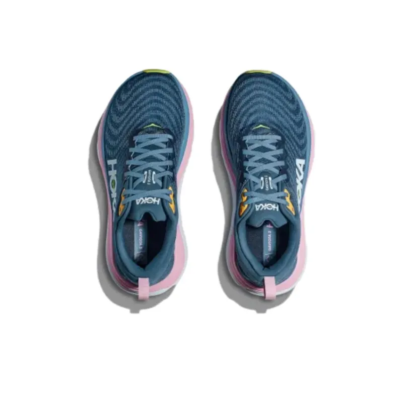 HOKA ONE ONE Gaviota 5 Anti Slip Wear Resistant Low Top Running Shoes Women's Cyan-2