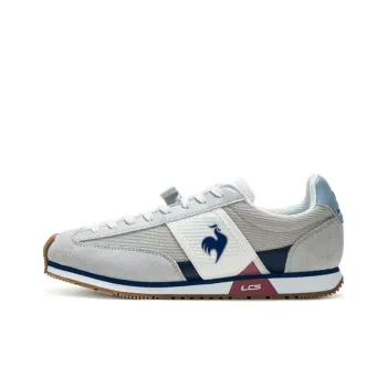 Le Coq Sportif Breathable And Slip Resistant Low Top Cycling Shoes Men's Gray White