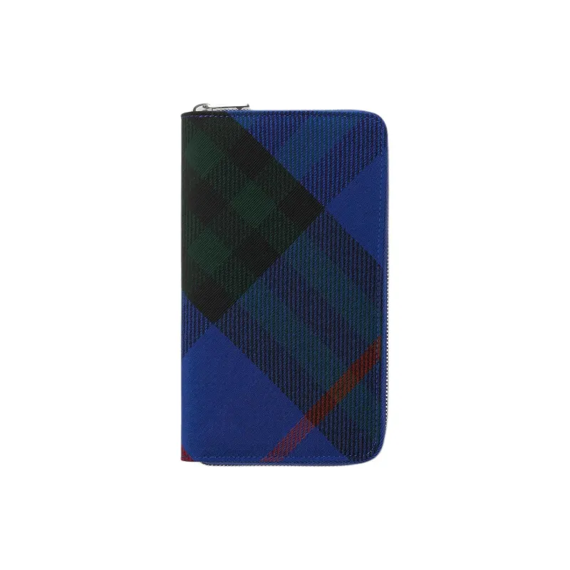 Burberry Polyester With Cotton Wallet Large Size Unisex Knight Blue-0