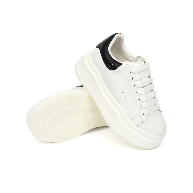 REBACCA REBACCA Anti-Slip Wear-Resistant Low-Top Skateboard Shoes Women's White-5
