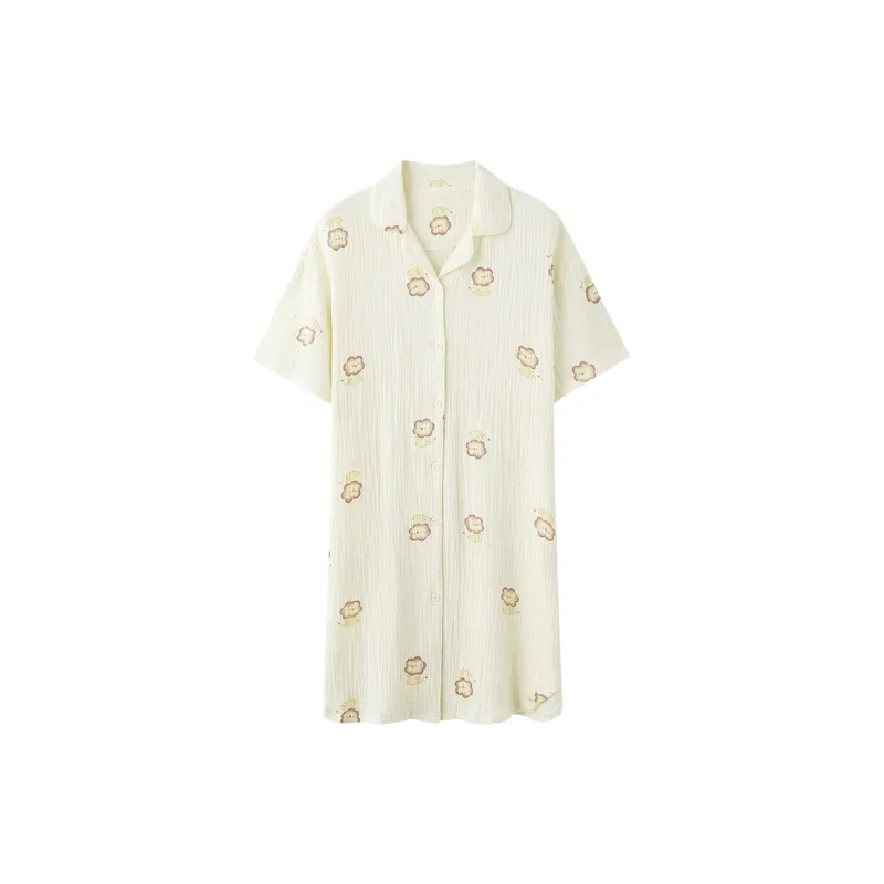 The Story Of The Flower Season Nightgown Women's White-0