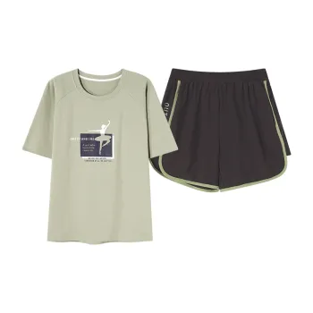 CAIHENGTONG Pajama Set Women's Fruit Green