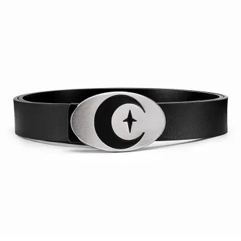 JW Cow Split Leather Leather Belts Men's Width 3.5cm