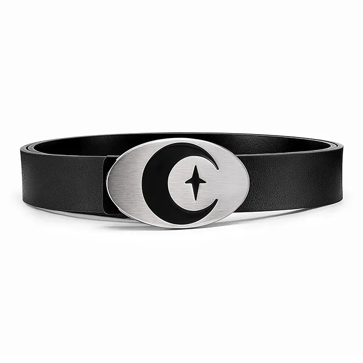 JW Cow Split Leather Belts Men's Width 3.5cm-0