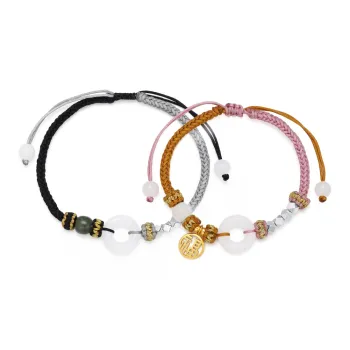 SEVEN COOK Bracelets White Jade Unisex