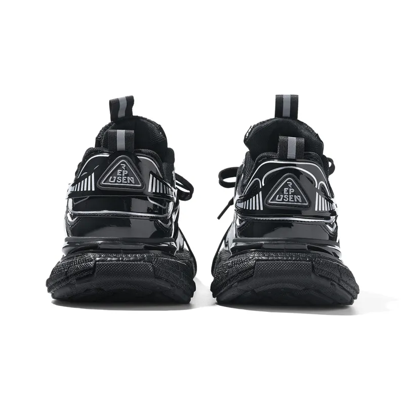 REPUSEN Height Increasing Abrasion Resistant Lightweight Breathable Slip Resistant Low Top Running Shoes Unisex-3