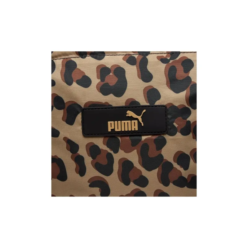 PUMA Fabric Tote Bag Shopping Bag Handbag Regular Women's Leopard-3