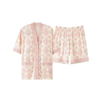 GOSO Pajama Set Women's Pink Shades