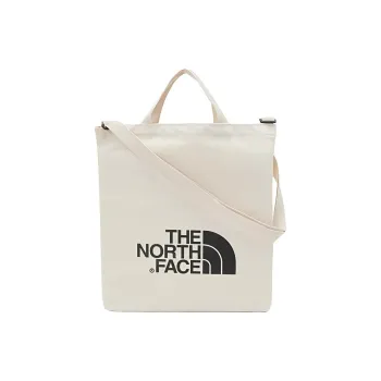 THE NORTH FACE Polyester Tote Bag Shopping Bag Shoulder Bags Handbags Large Size Unisex Ecru