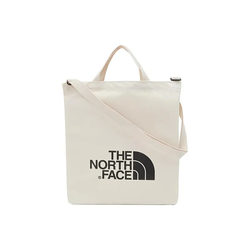 THE NORTH FACE Polyester Tote Bag Shopping Bag Shoulder Bags Handbags Large Size Unisex Ecru-0