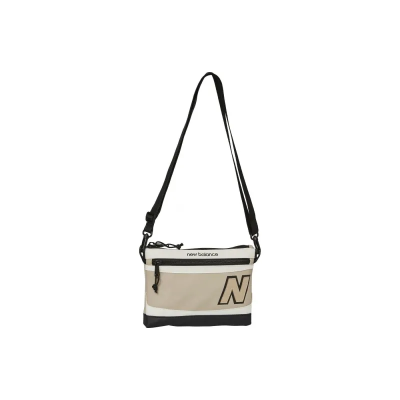 New Balance Polyester Crossbody Bag, Shoulder Bag Unisex Milk Tea-0