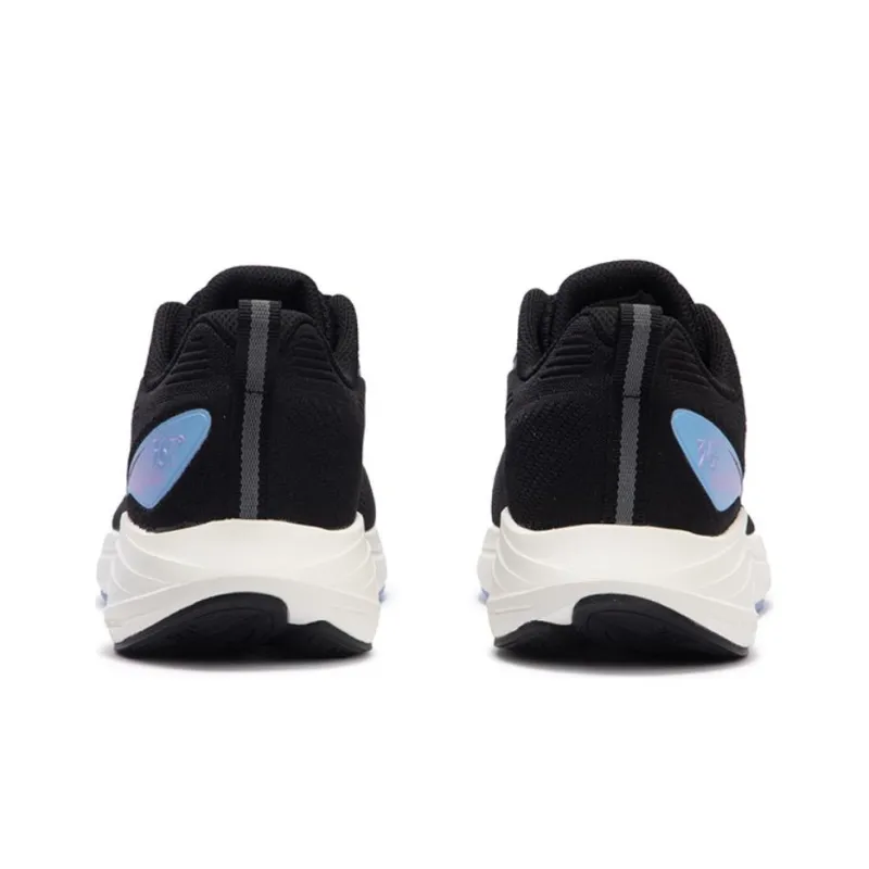 361° Abrasion Resistant Low Top Casual Running Shoes Women's Black Blue-3