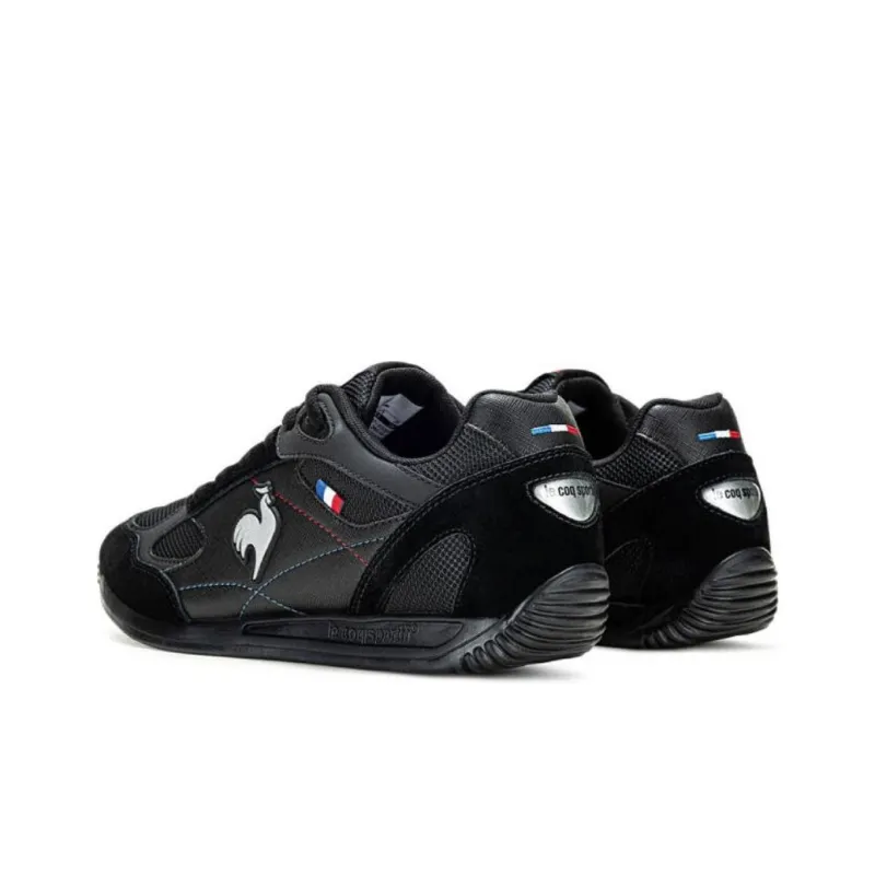 Le Coq Sportif Anti Slip Wear Resistant Low Top Casual Shoes Unisex Black-2
