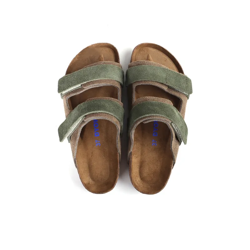 East Garden Works Slip Resistant Odor Resistant Slide Slippers Unisex Army Green Khaki-3