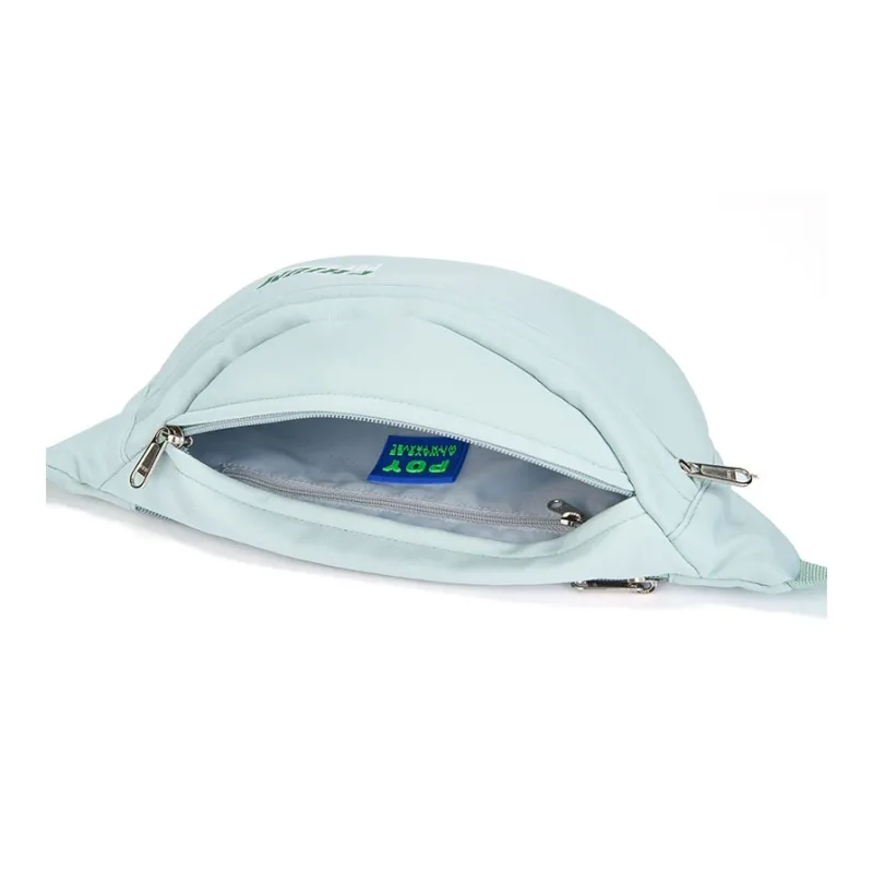 POY Nylon Fabric Women's Bag Men's Cycling Sling Bag Trumpets Unisex Light Green-3
