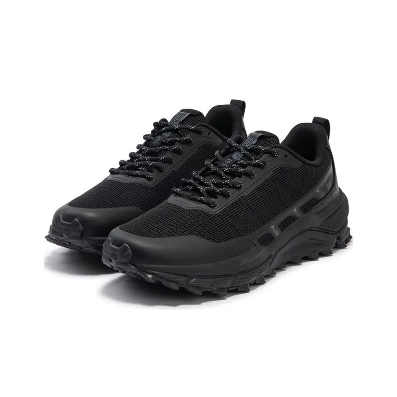 361° Abrasion Resistant Low Top Running Shoes Men's Black-2