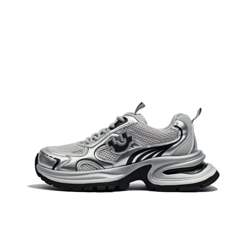Uinnate Breathable Height Increasing Low-Top Chunky Sneakers Women's-0