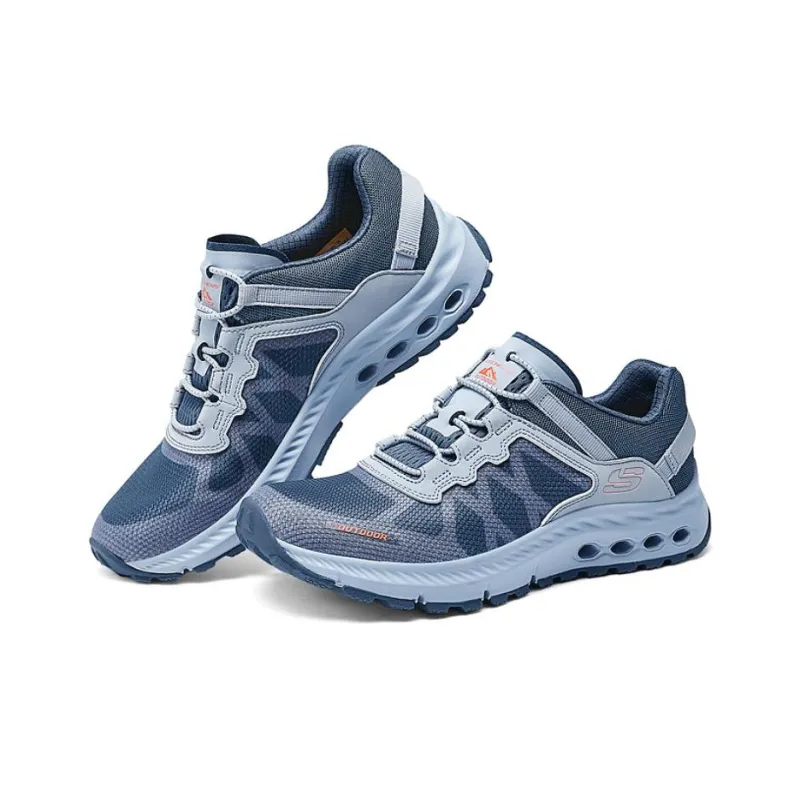 Skechers Go Walk Outdoor Durable Breathable Low Top Hiking Shoes Women's Light Blue-2