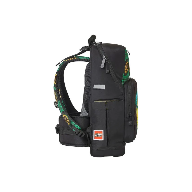 LEGO Recycled Polyester Backpack Unisex Black & Green-2