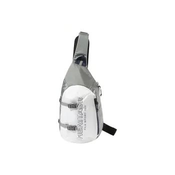 FILA Nylon One Shoulder Crossbody Sling Bags Regular Unisex White/Gray