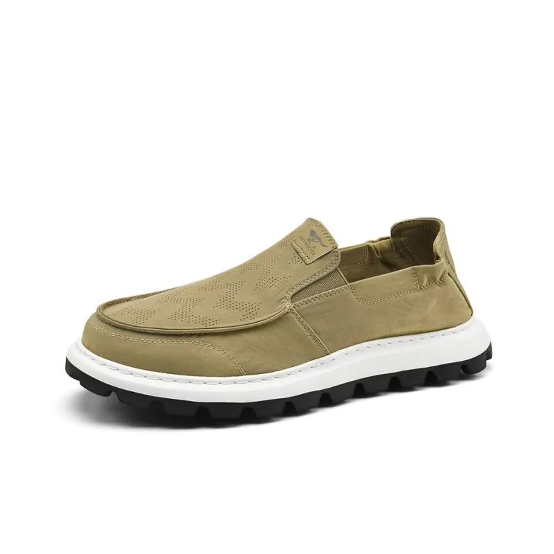 SEPTWOLVES Breathable Lightweight Low-Top Canvas Shoes Men's Black-8