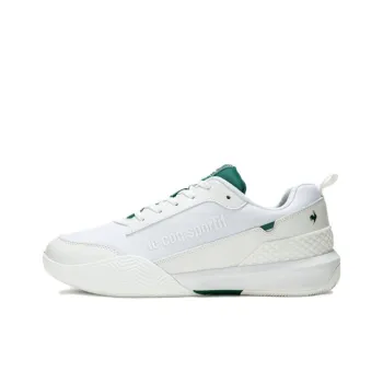 Le Coq Sportif Low Top Tennis Shoes Unisex White Green