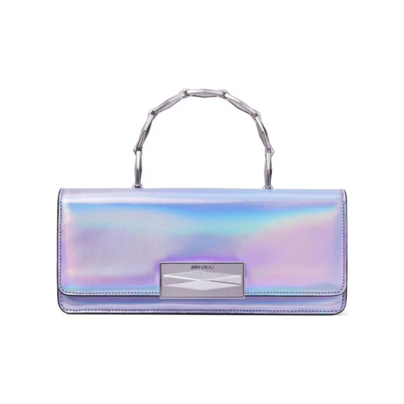 Jimmy Choo Diamond Chain Iridescent effect Tote Bag-0