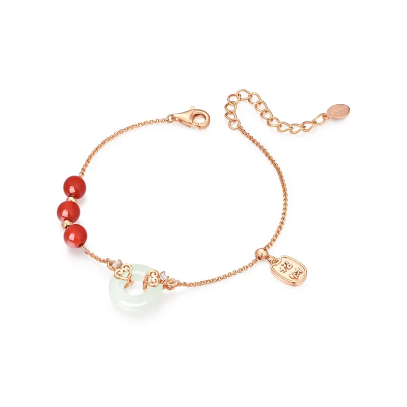 KADER Bracelets Pale Greenish White Jade Women's-1
