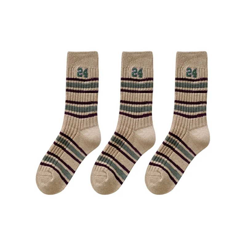 XXLLG Mid Calf Socks Women's 3 Pack-9