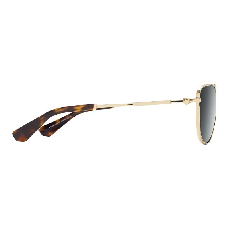 Burberry Plate And Metal Acetate Aviator Sunglasses Unisex Gold-1