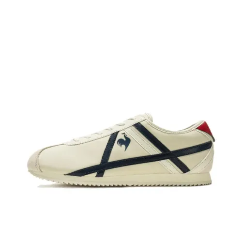 Le Coq Sportif Casual Shoes Unisex Low-Top Off White Navy Blue