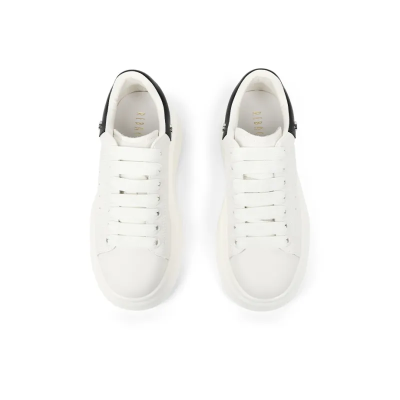 REBACCA REBACCA Anti-Slip Wear-Resistant Low-Top Skateboard Shoes Women's White-4