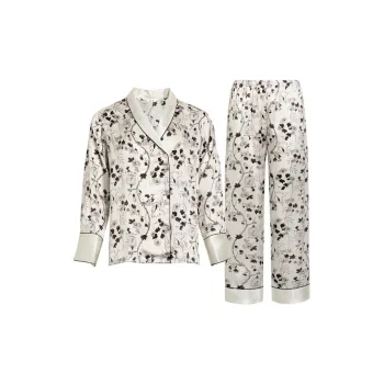 Silk Boundary Pajama Set Women's Multicolor
