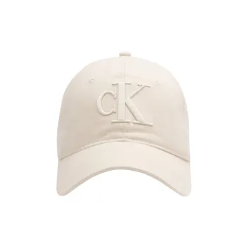 CALVIN KLEIN Cotton Baseball Caps Unisex Cow Ivory