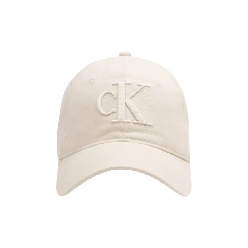 CALVIN KLEIN Cotton Baseball Caps Unisex Cow Ivory-0