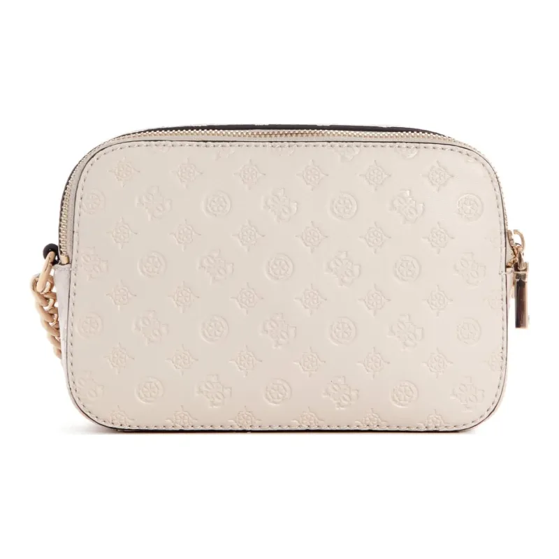GUESS Faux Leather Camera Bag Shoulder Bag Crossbody Bag Women's Beige-2