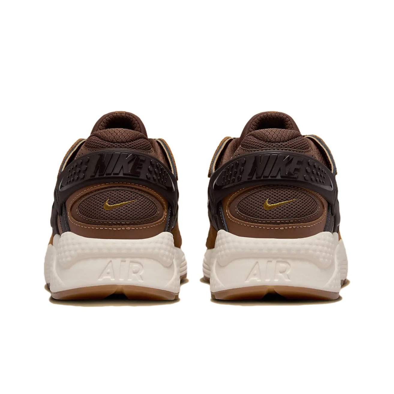 Nike Air Huarache Running Shoes Men Low top Brownish Brown US M 9