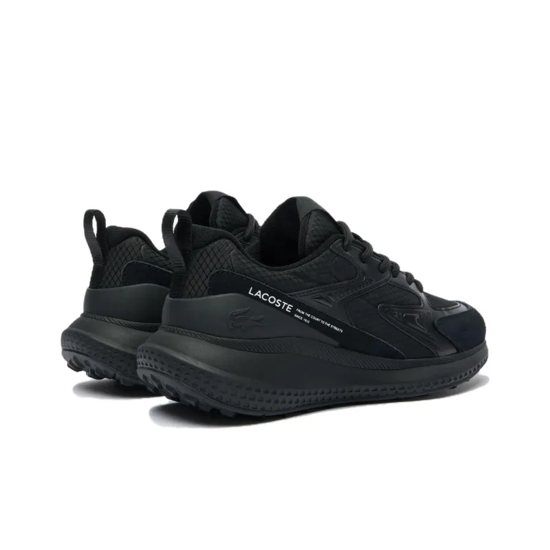 LACOSTE L003 Evo Comfortable And Versatile Low Top Casual Shoes Women's Black-2