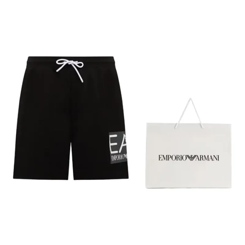EMPORIO ARMANI EA7 SS24 Casual Shorts Men's Black-3
