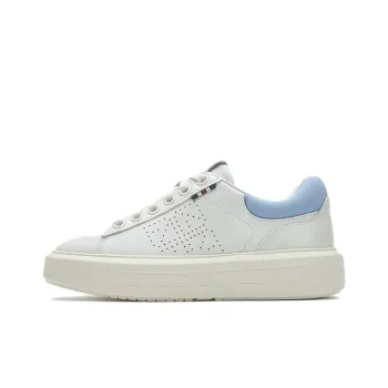 FILA Anti Slip Wear Resistant Low Top Skateboard Shoes Women's White Blue