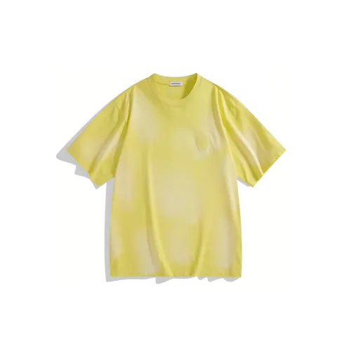 PEACEBIRD MEN T-Shirts Men Bright Yellow 1 Wide Style