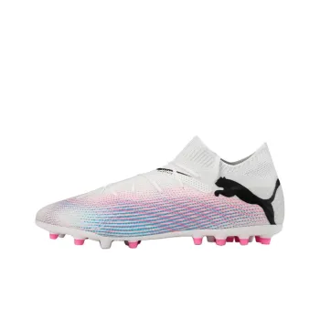 PUMA FUTURE 7 PRO MG Rubber Short Studs Non slip Support Soccer Shoes Men's Pink White