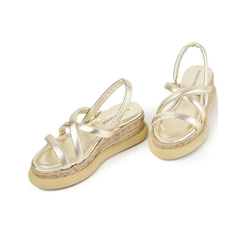 Paloma Barceló KELSIE Strap Sandals 6cm Women's Gold-2