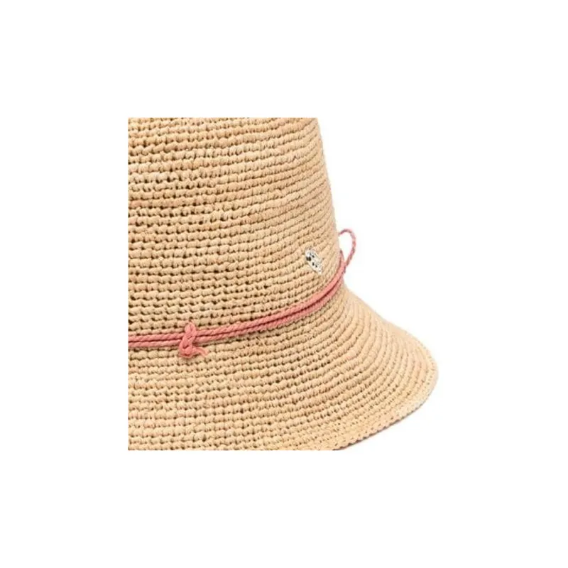 HELEN KAMINSKI Nylon Elastane Raffia Bucket Hats Women's Brown-2