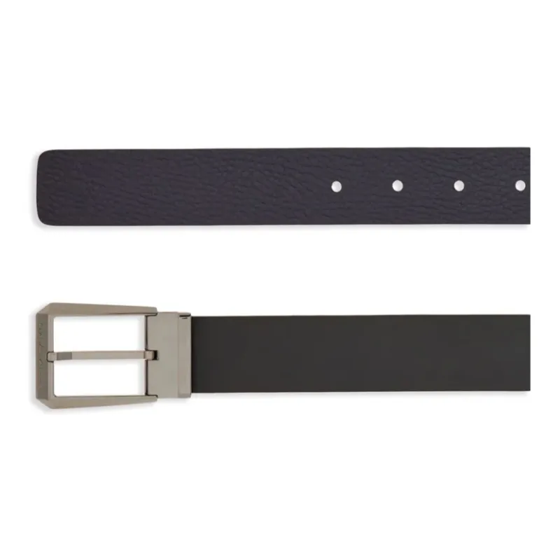 Ferragamo Logo engraved Reversible Leather Belt-2